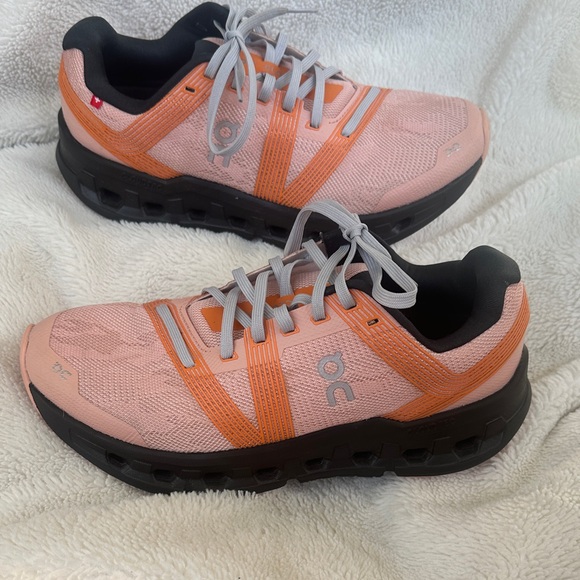 On Running Shoes - On Running Women's Athletic Shoes in Pink and Orange